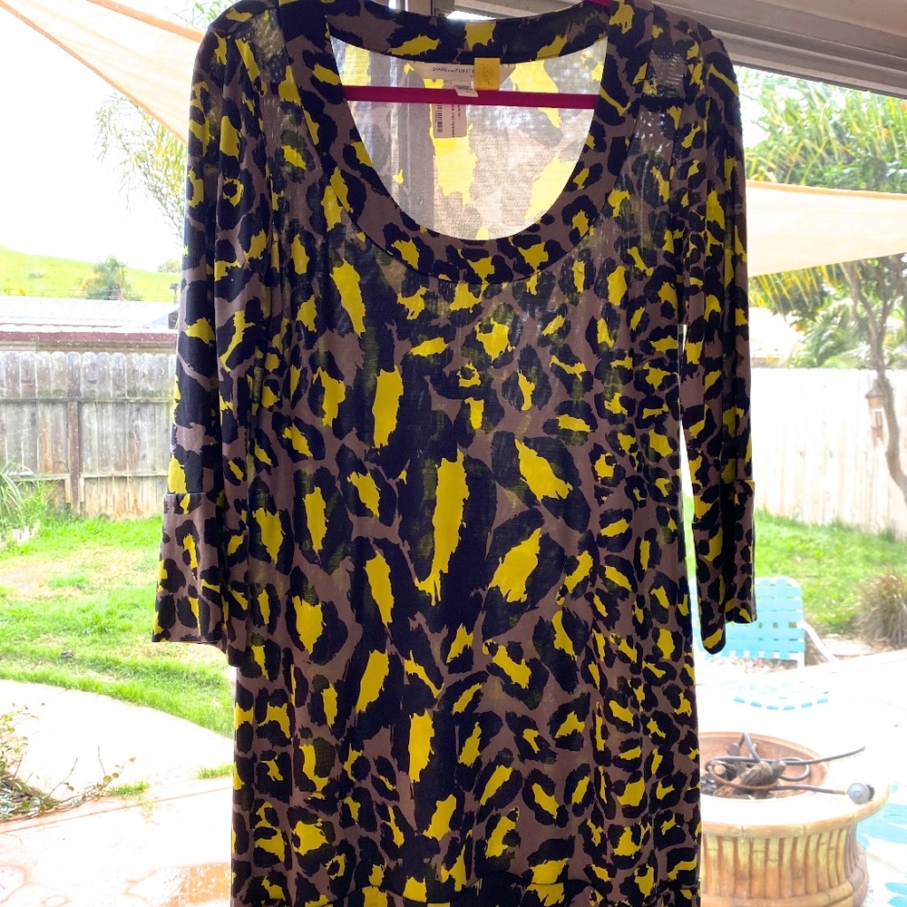 Cheetah like silk Dress